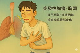 胸悶、煞著  可能就是氣胸發作(相關圖片)
