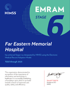 亞東醫院成為台灣首家   通過HIMSS 新版第六級EMRAM認證的醫院(相關圖片)